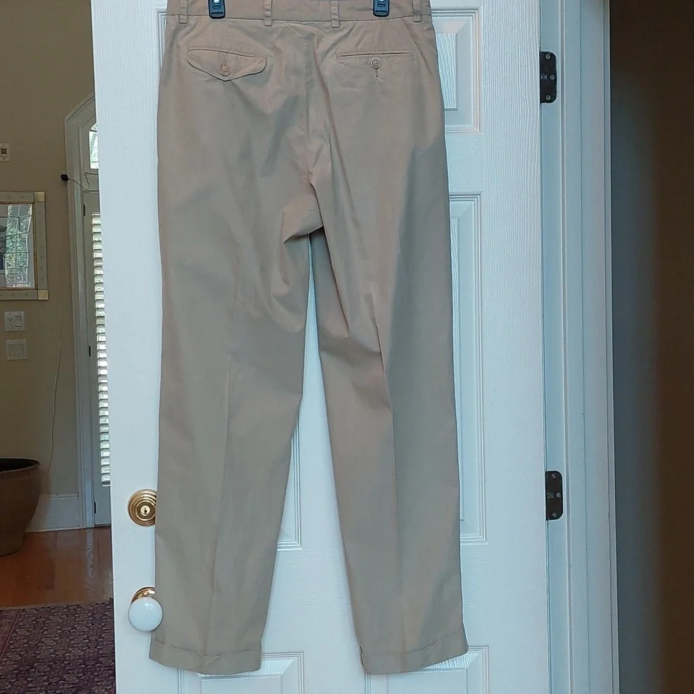 Nautica Clipper Khaki Pleated Pants - Picture 2 of 6